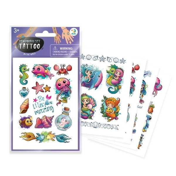 Meerestier Tattooset für Kinder