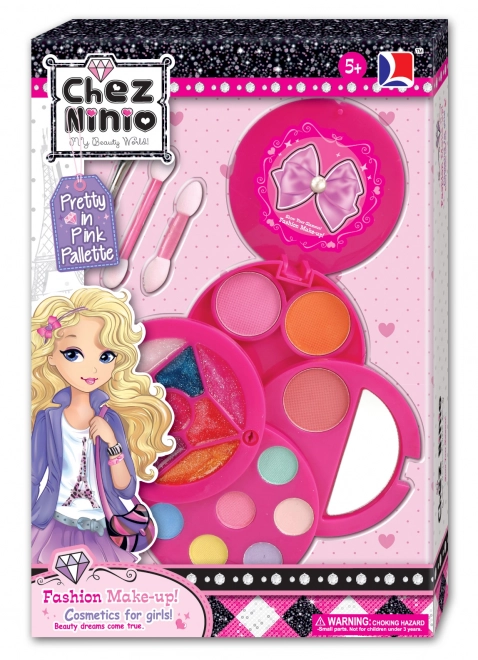 Kinder-Make-up-Set ab 5 Jahren mit rosa Kosmetiktasche