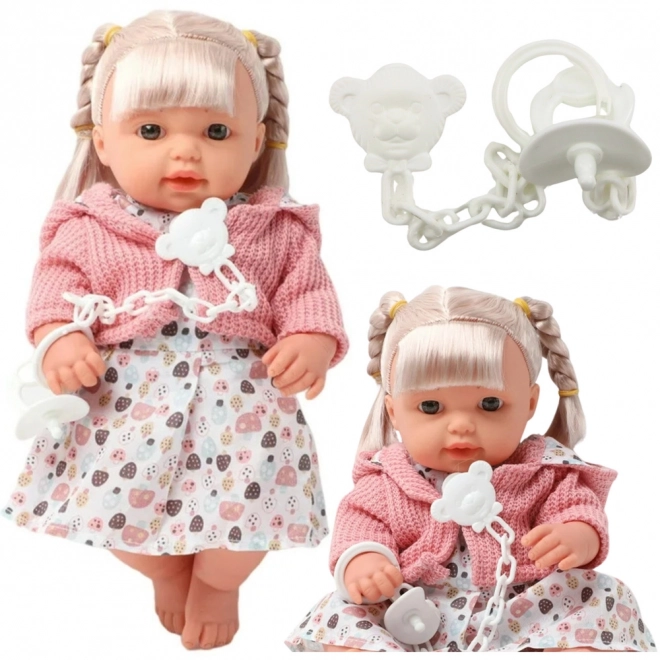 Baby-Puppe mit Geräuschen und Zubehör