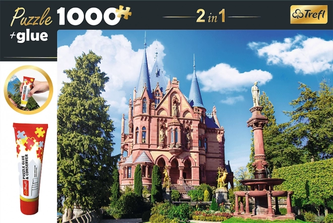 Trefl Puzzle 2in1 Schloss Drachenburg im Siebengebirge, 1000 Teile