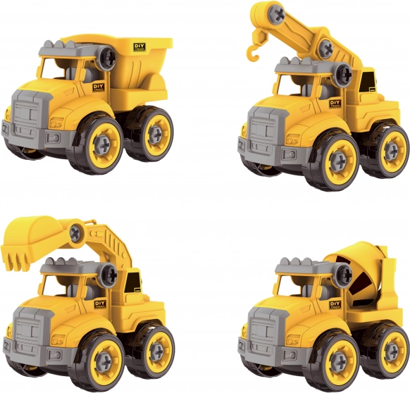 Schraubbare Baumaschinen Set