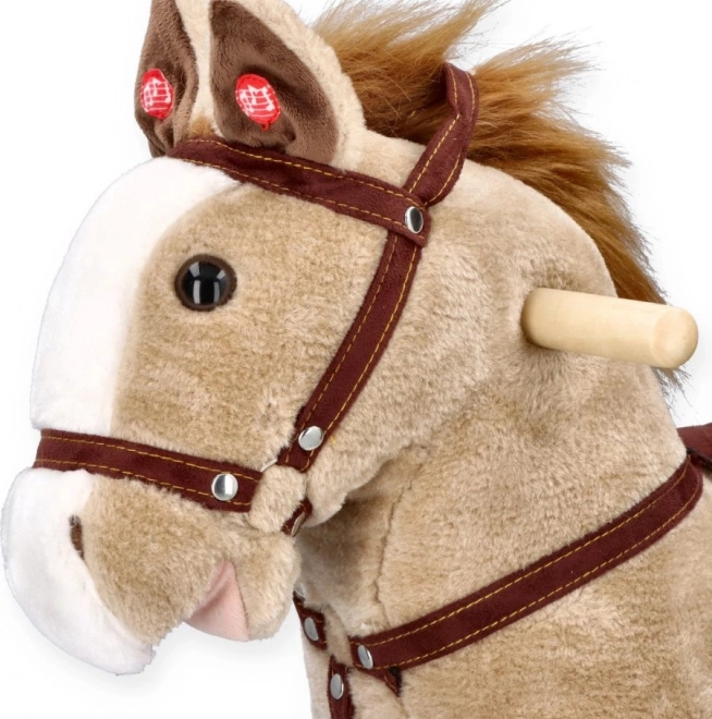 Schaukelpferd Mustang mit Rollen
