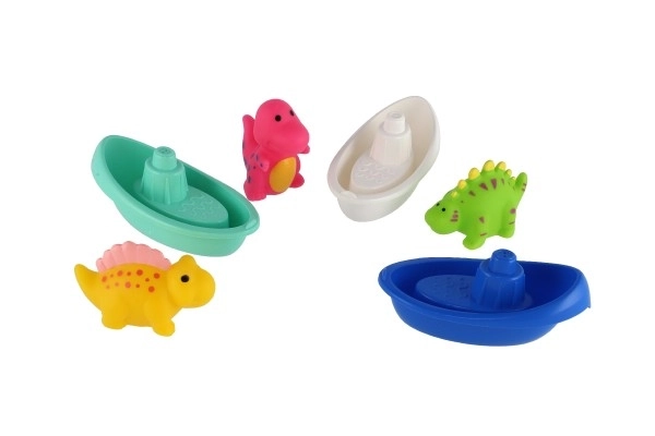 Badespielzeug: Boote und Dinosaurier - Wasserspaß Set