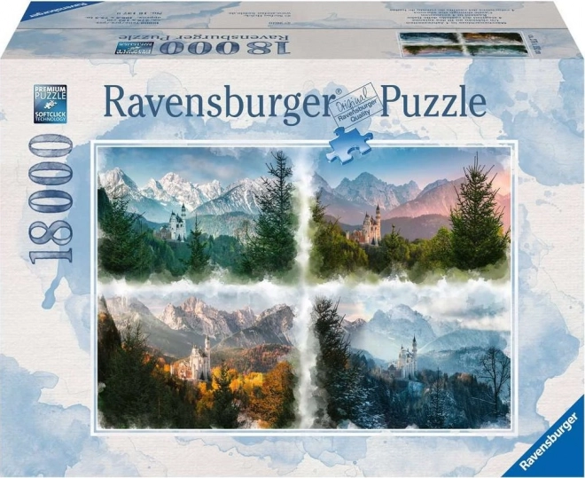 Ravensburger Puzzle Neuschwanstein in vier Jahreszeiten