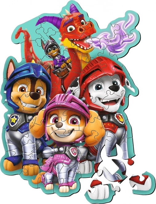 Holzpuzzle PAW Patrol: Rescue Knights 50 Teile