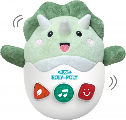 Roly-Poly Plüsch Dino mit Effekten 20cm