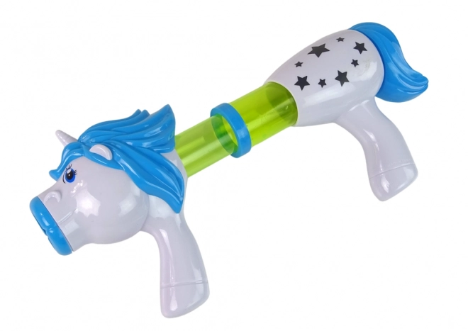 Einhorn-Spielzeug-Werfer mit weichen Kugeln Blau