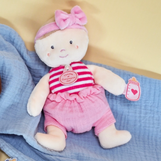 Puppe Doudou 18 cm Rosa