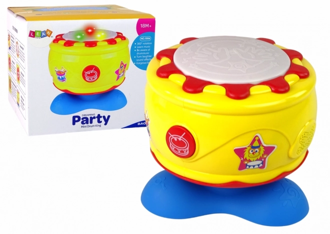 Große interaktive Musik-Trommel mit Lichtern 19 cm