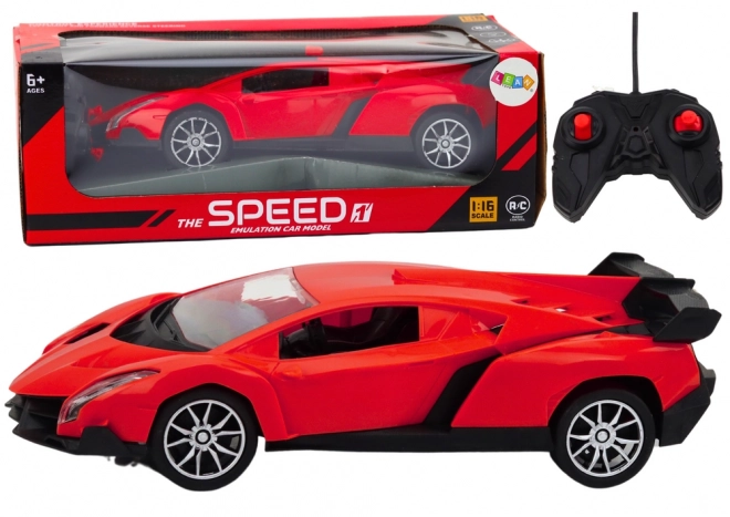 Ferngesteuertes RC Rennwagen Rot 1:16
