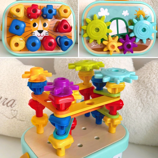 Konstruktionsbox Montessori Motorik 12-in-1 von Woopie Green