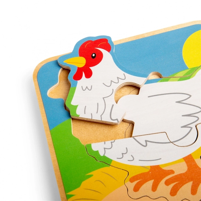 Puzzle Lebenszyklus Huhn von Bigjigs Toys