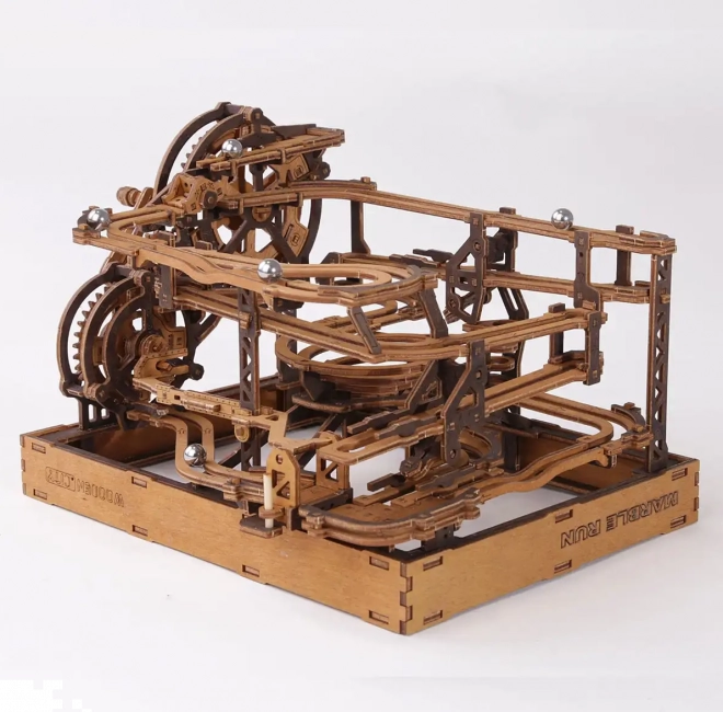 3D-Holzpuzzle Kugelbahn von WOODEN CITY