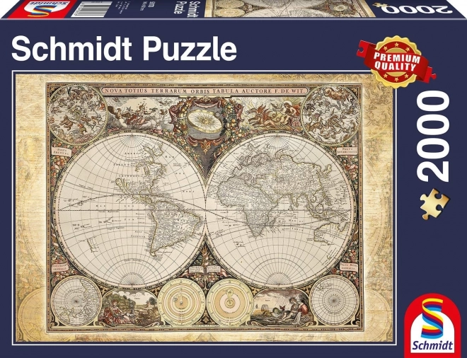 Schmidt Puzzle Historische Weltkarte 2000 Teile