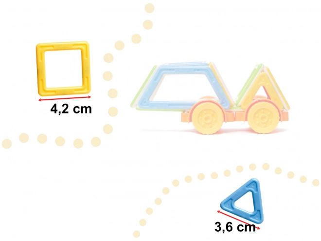 Magische Magnetische Bauklötze Mini 38-teilig