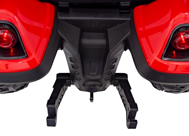 Traktor mit Anhänger rot