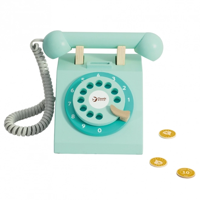 Klassisches Holzspielzeug Telefon für Kinder