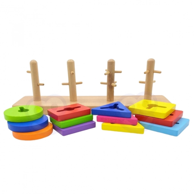 Holzpuzzle mit Formen