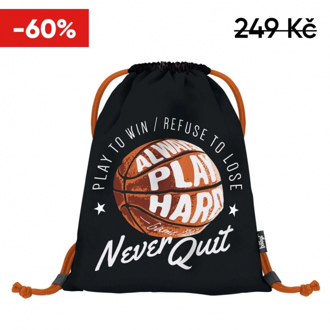 Baagl Turnbeutel Basketball-Design