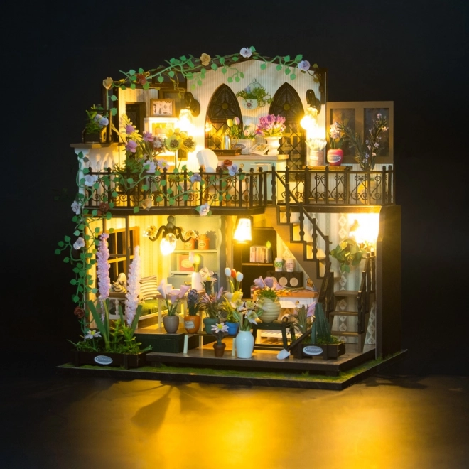 Miniaturhaus von Darcys Blumendomizil