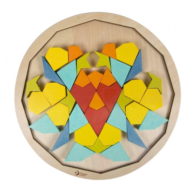 Montessori Puzzle Mosaik Tangram Formen und Farben