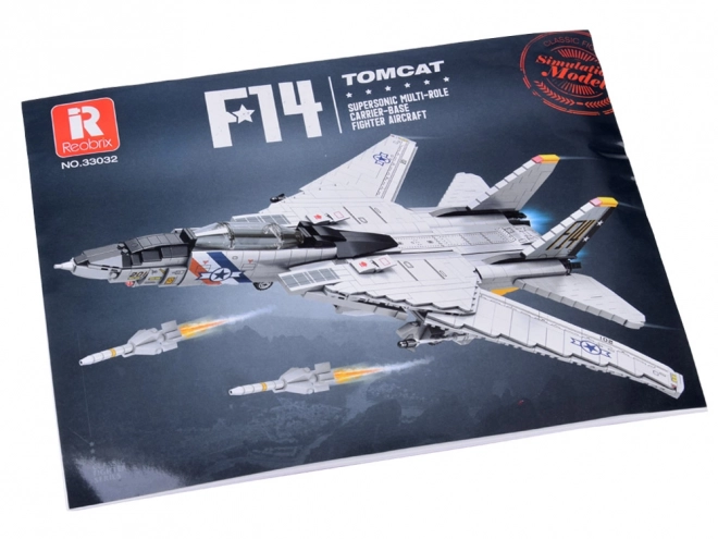 Technische Bausteine F-14 Tomcat Jägerflugzeug 1600 Teile