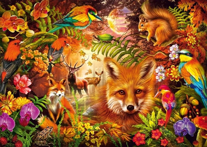 Puzzle Blumen, Fell und Federn 1000 Teile