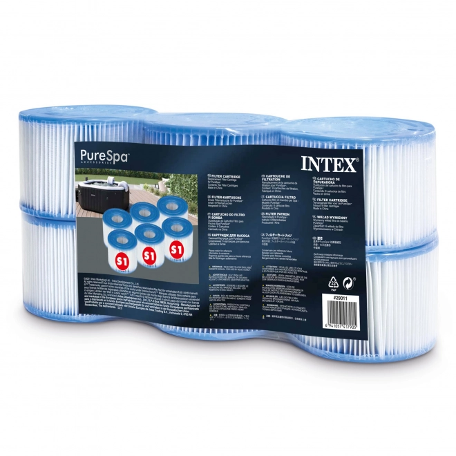 Filter S1 Set 6 Stk Set Pure SPA INTEX 29011