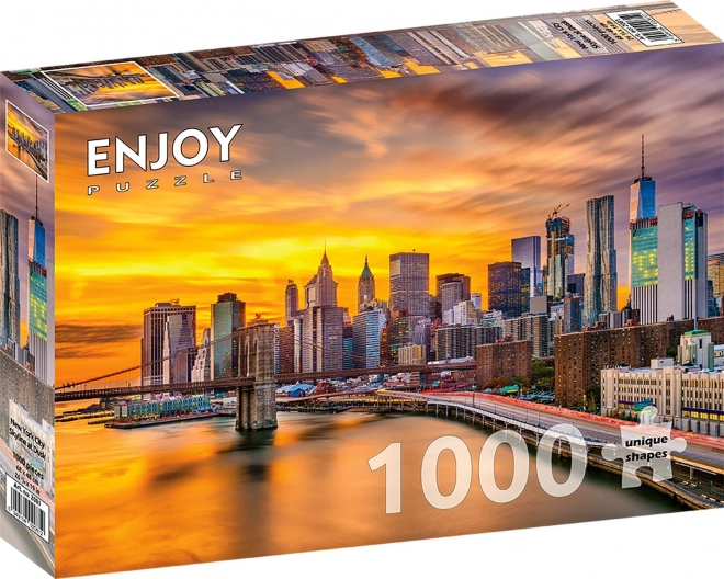 ENJOY Puzzle New York bei Sonnenuntergang 1000 Teile