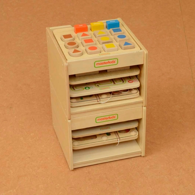 Masterkidz Holzschrank für Bildungs-Tafel-Speicherung