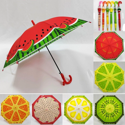 Regenschirm mit Fruchtmustern 50 cm