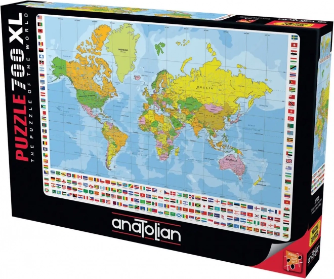 Anatolian Puzzle Politische Weltkarte XL 700 Teile