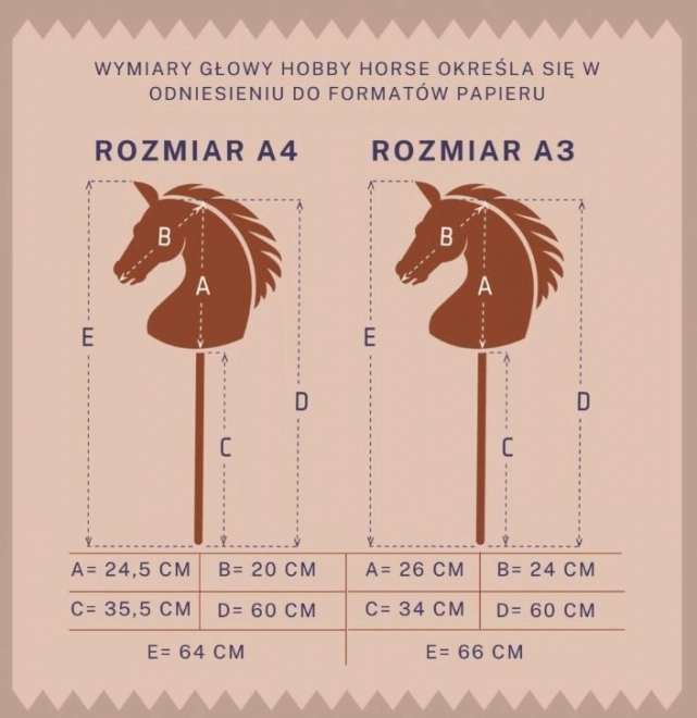 Hobby Horse auf Stange schwarz
