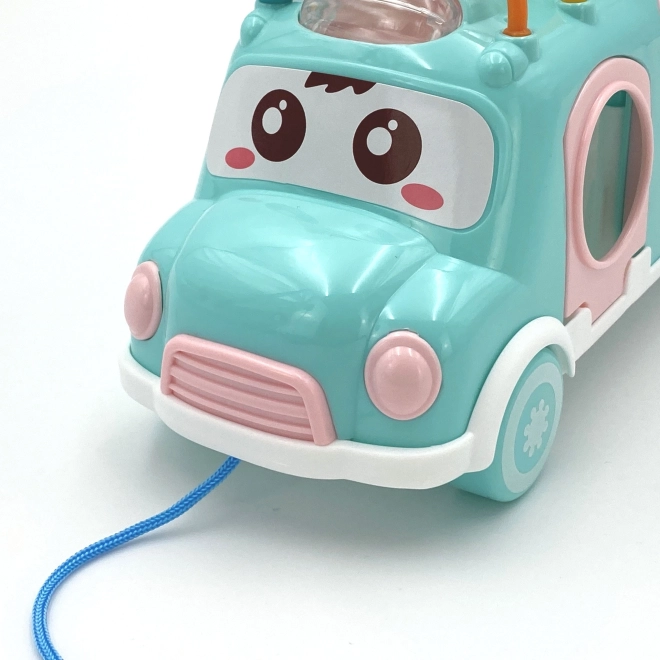 Woopie rosa Musikauto mit Sortierelementen und Zymbeln