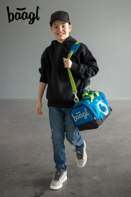 Baagl Kindersporttasche Fußball