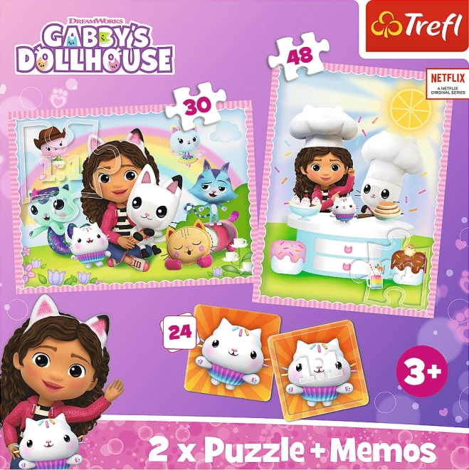 Gabbys Puppenhaus Puzzle 2in1 mit Katzenfreund