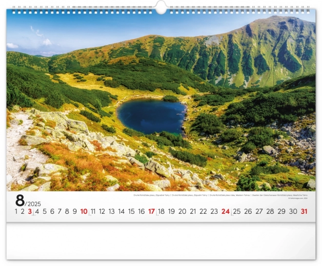 Notique Wandkalender Magische Tatra 2025, 48 x 33 cm