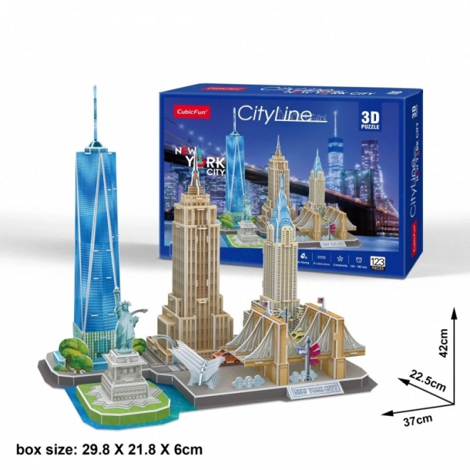 3D-Puzzle Stadtlinie New York