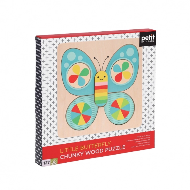 Dreipuzzleset Schmetterling von Petit Collage