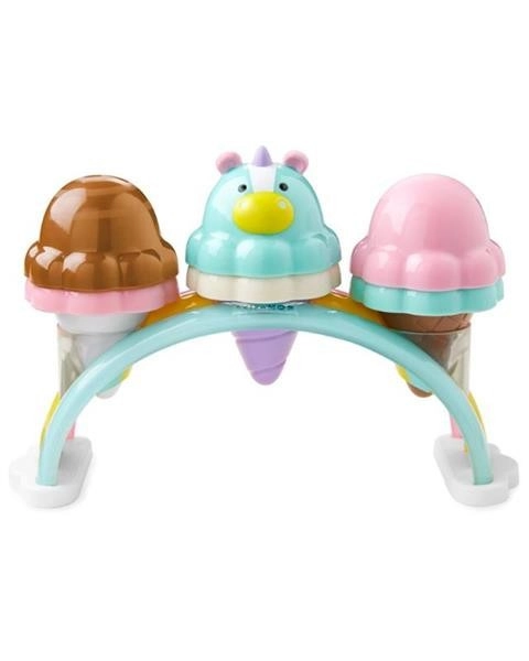 Komplettes 10-teiliges Eiscreme-Set mit Einhorn
