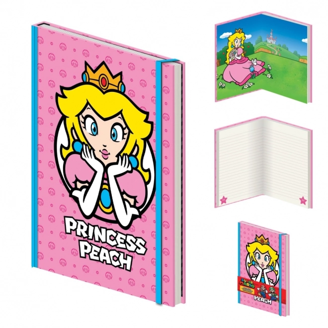 Super Mario Premium Notizblock A5 Peach