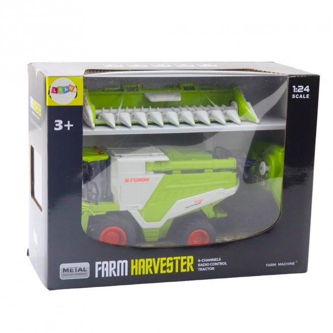 Ferngesteuerter Mähdrescher mit Maispflücker 2-in-1