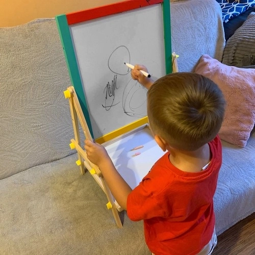 Doppelseitige Magnettafel für Kinder