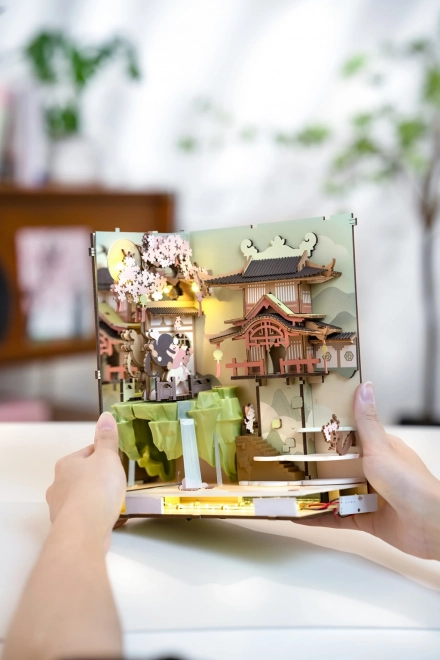 3D-Puzzle Buchstütze 'Falling Sakura'