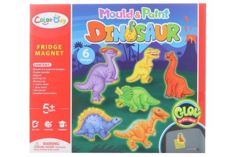 Dinosaurier leuchtende Magnete Bastelset