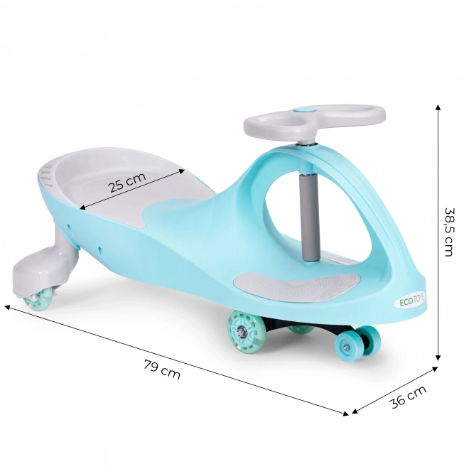 Wiggle Car Kinderfahrzeug mit LED Rädern Blau