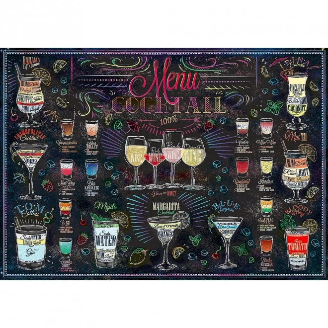 Trefl Puzzle Cocktailmenü 500 Teile