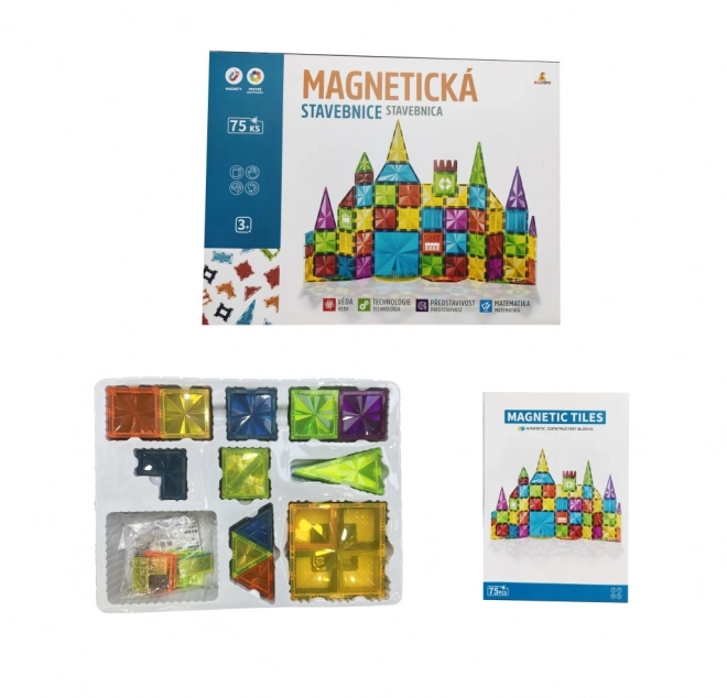 Magnetisches Konstruktionsset für Kinder - 75 Teile