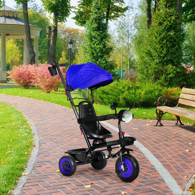 3-in-1 Dreirad Kinderwagen mit Drehbarem Sitz und Verdeck von ECOTOYS