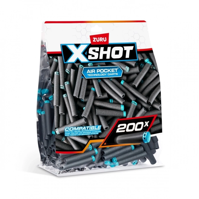 200 Stück XSHOT Ersatzpfeile für Spielzeugblaster